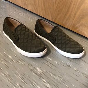 Army Green Steve Madden Slides